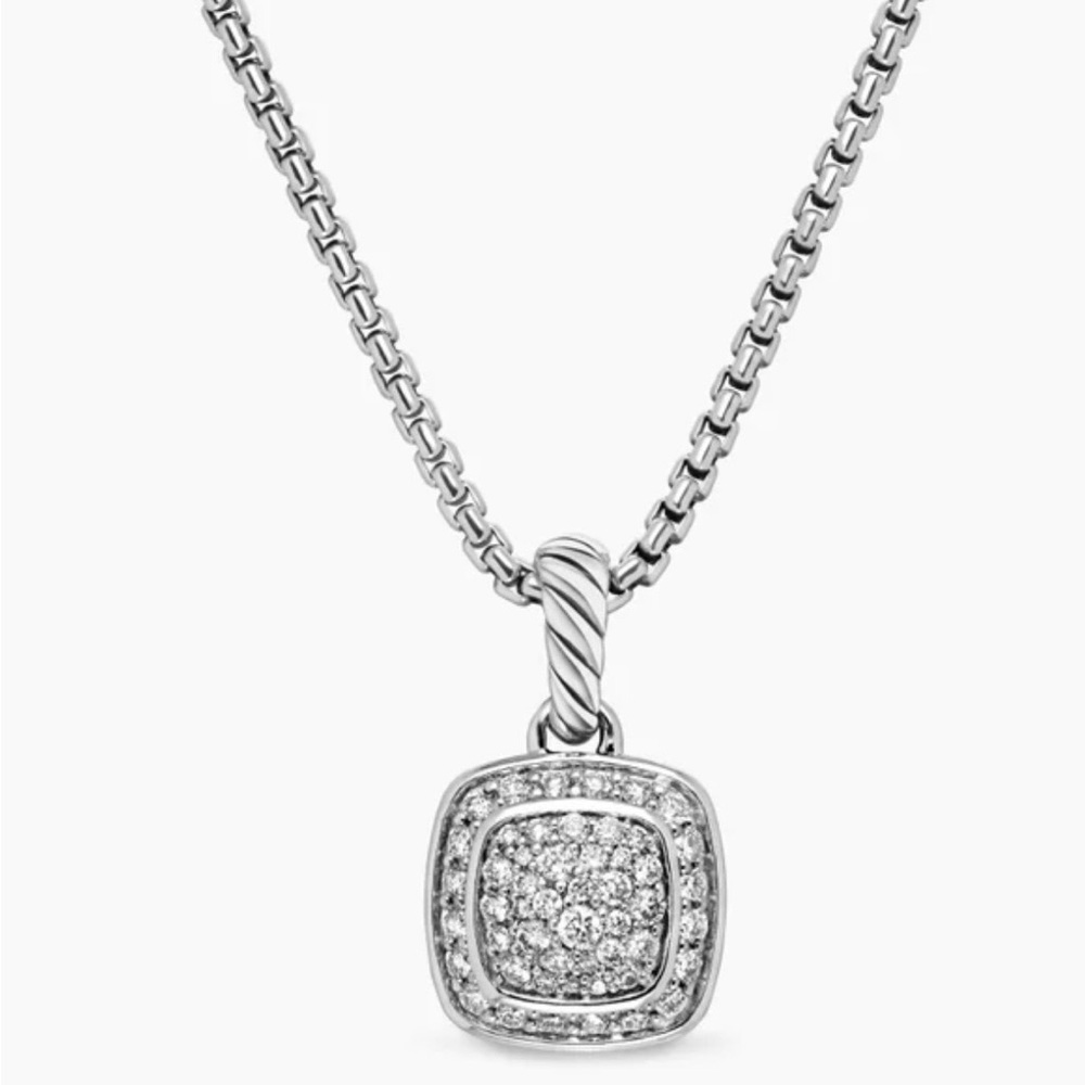 David Yurman Sterling Silver necklace with Pavé Diamonds